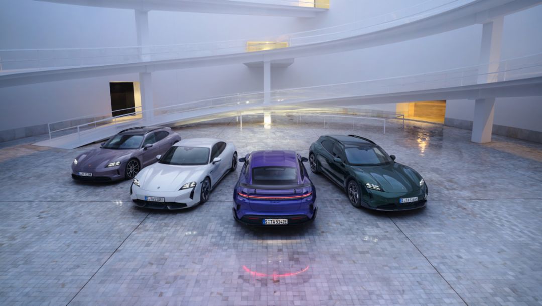 Range Taycan, 2024, Porsche AG