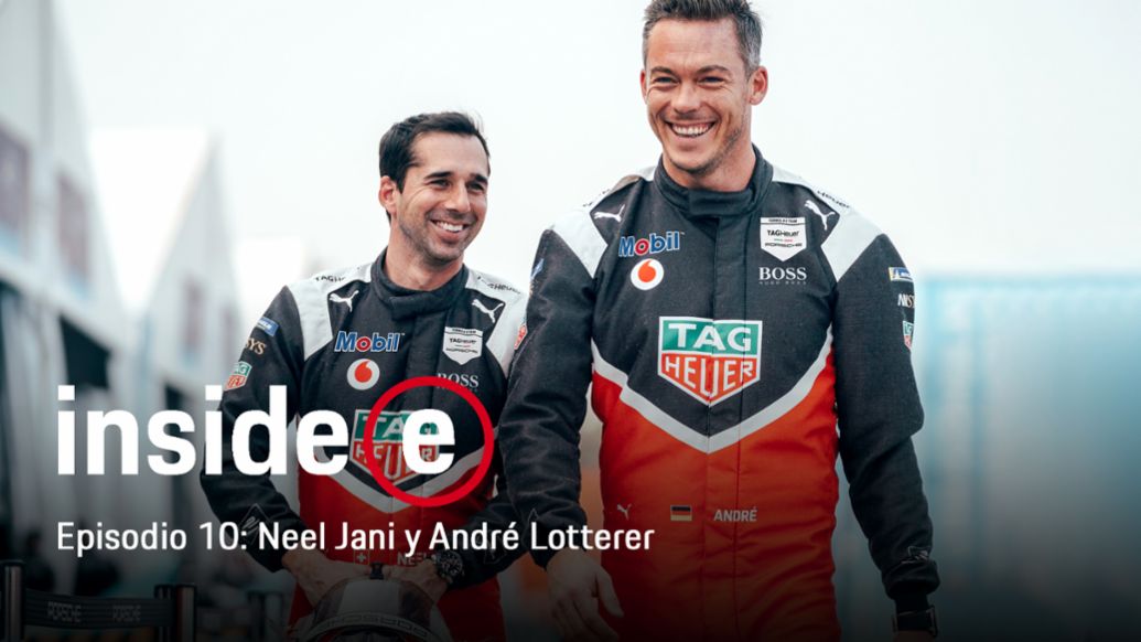 Podcast “Inside E”, episodio 10 con Neel Jani y André Lotterer (i-d), 2020, Porsche AG