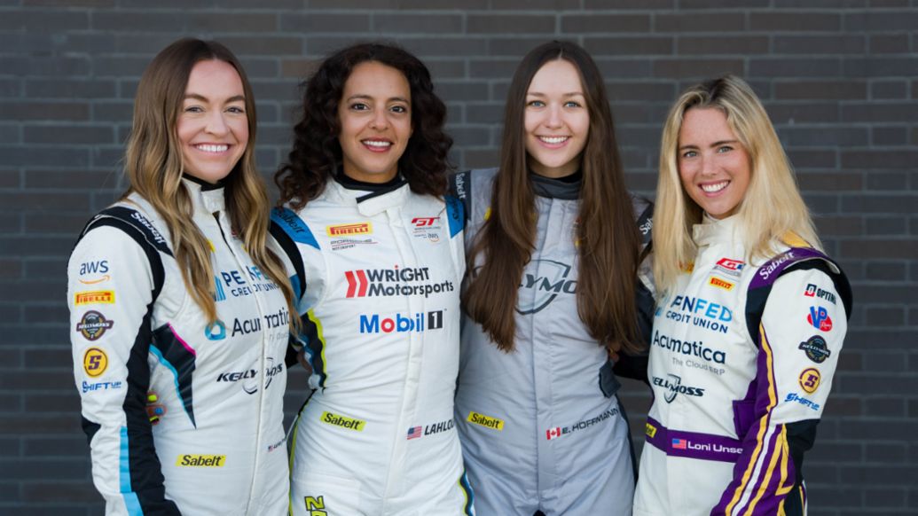 L to R: Ashley Freiberg, Therese Lahlouh, Erika Hoffmann, Loni Unser 