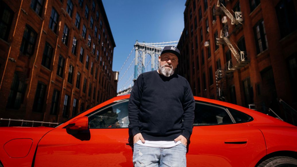 Niko Backspin, Porsche Taycan GTS, New York, USA, 2023, Porsche AG