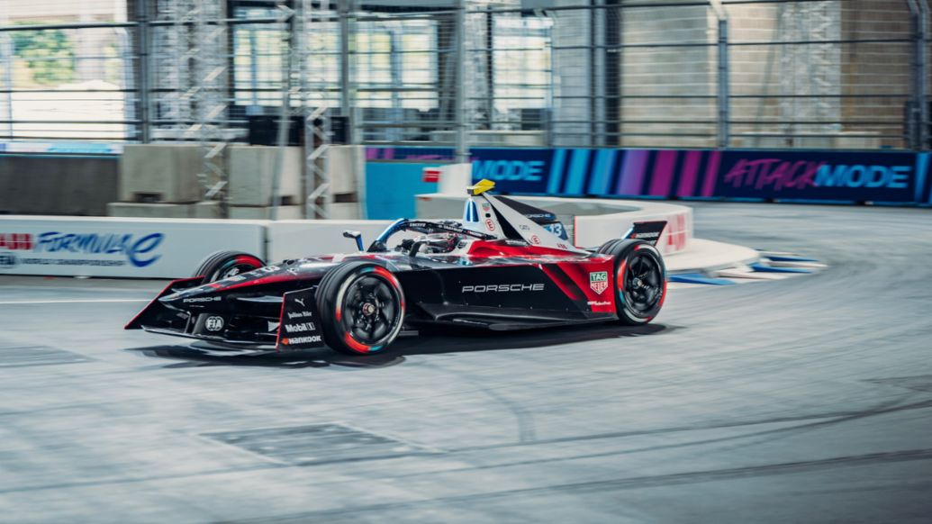Ant&oacute;nio F&eacute;lix da Costa, Porsche 99X Electric (n&ordm; 13), 1&ordf; carrera del E-Prix de Londres, 2024, Porsche AG