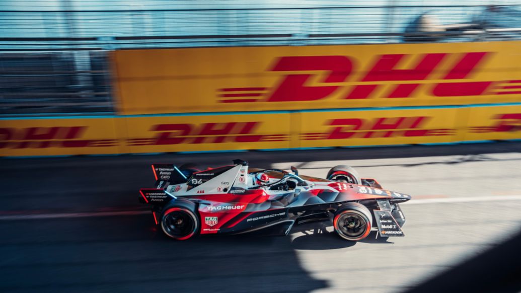 Pascal Wehrlein, Porsche 99X Electric (n&ordm; 94), 1&ordf; carrera del E-Prix de Londres, 2024, Porsche AG