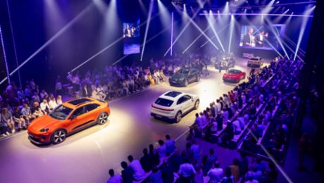 Des moments magiques avec le nouveau Macan tout électrique à Zurich