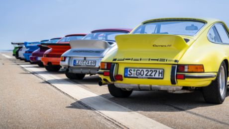 Der Entenbürzel des 911 Carrera RS 2.7: 4,5 km/h für die Ewigkeit