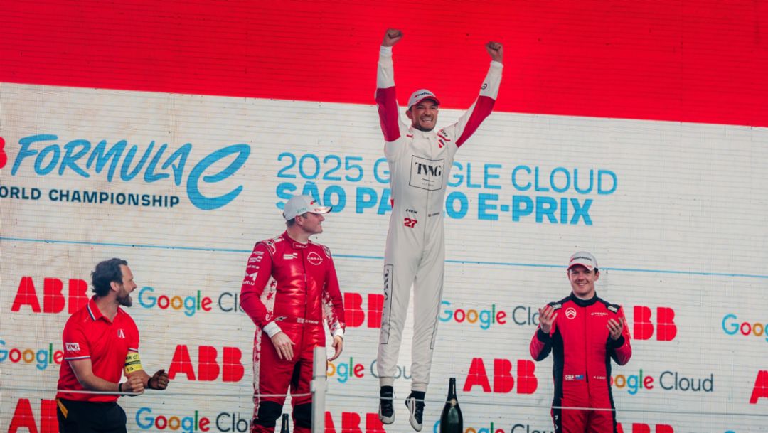 E-Prix de S&atilde;o Paulo: Dennis gana con el Porsche 99X Electric de Andretti