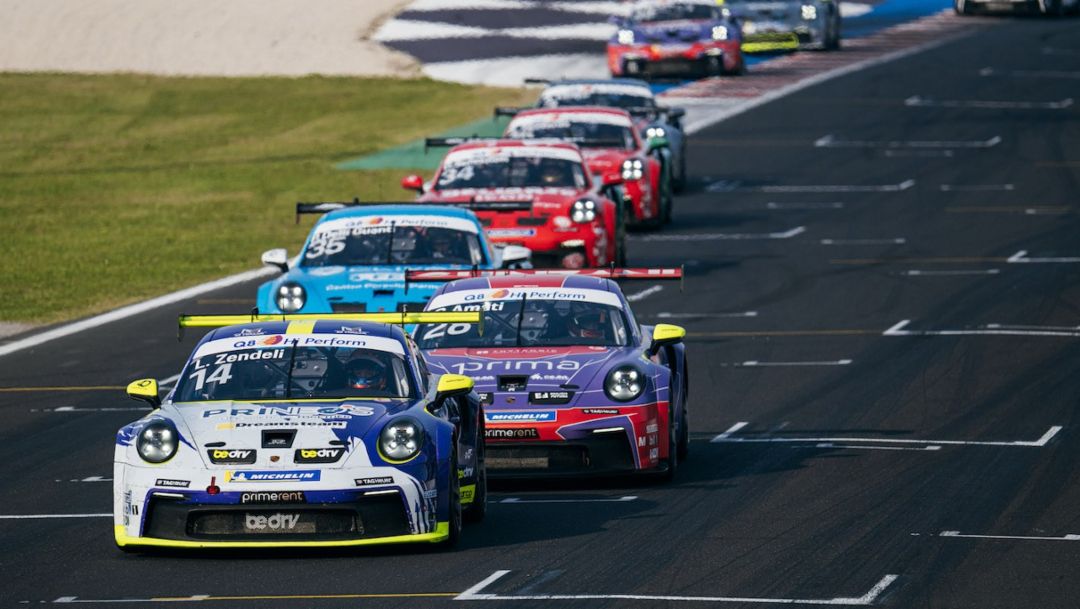 Porsche Carrera Cup Italia, Klein trionfa in gara 1 al Misano World Circuit