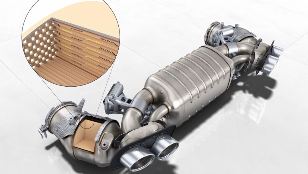 Filtro de partículas de gasolina, 2019, Porsche AG