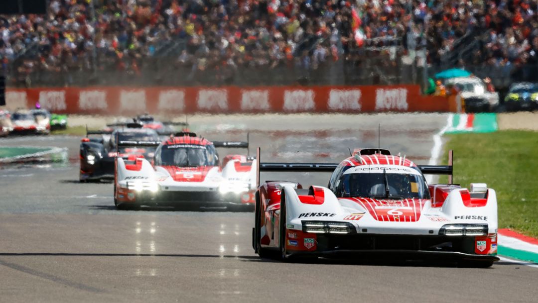 Porsche with two hybrid prototypes on the winner's podium at Imola