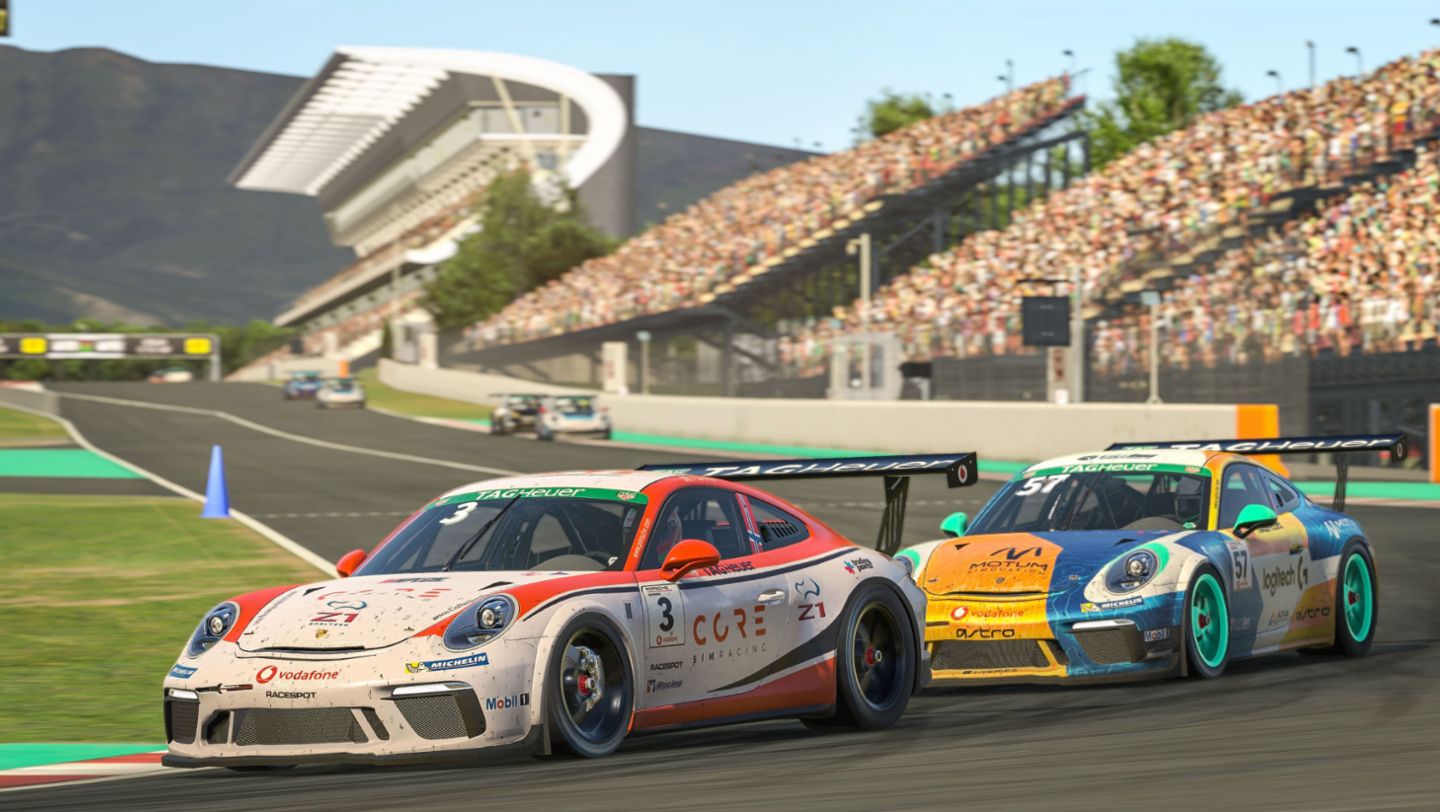 911 GT3 Cup, Porsche TAG Heuer Esports Supercup, Barcelona, 2020, Porsche AG