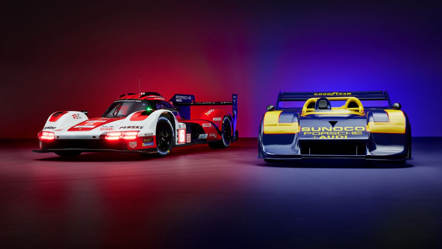 Porsche 963 y Porsche 917/30 Spyder (i-d), 2024, Porsche AG