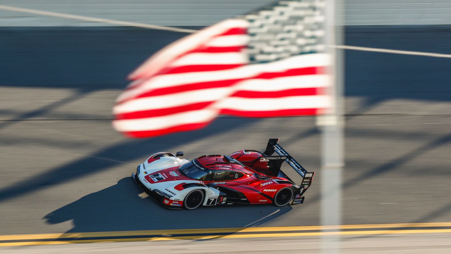 Porsche 963, Porsche Penske Motorsport (nº 7), Dane Cameron (EE. UU.), Felipe Nasr (BRA), Josef Newgarden (EE. UU.), Matt Campbell (Australia), 2024, Porsche AG