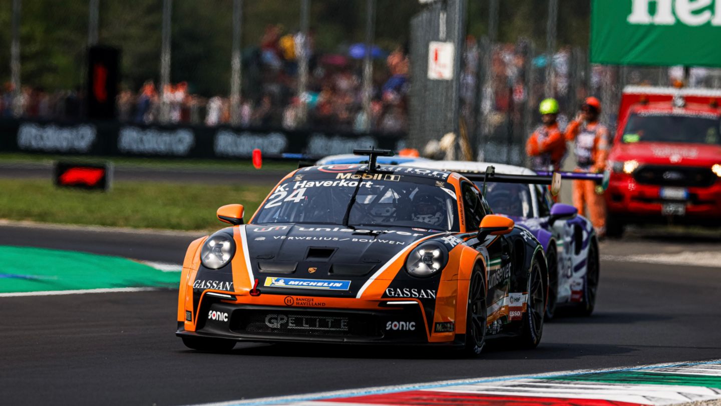 Porsche 911 GT3 Cup, Uniserver by Team GP Elite (#24), Kas Haverkort (NL), Porsche Mobil 1 Supercup, Monza, Italien, 2024, Porsche AG