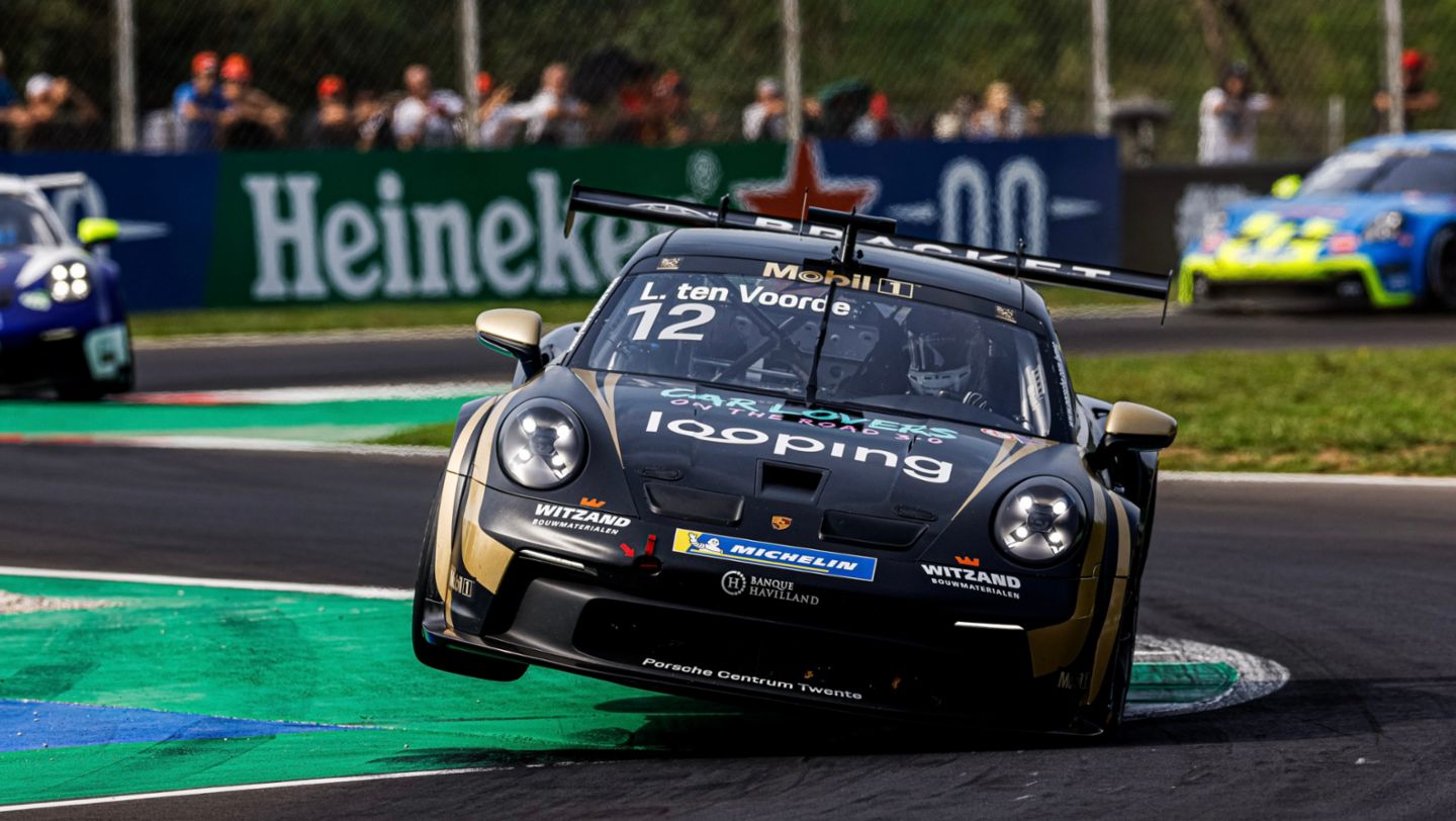 Porsche 911 GT3 Cup, Schumacher CLRT (#12), Larry ten Voorde (NL), Porsche Mobil 1 Supercup, Monza, Italien, 2024, Porsche AG