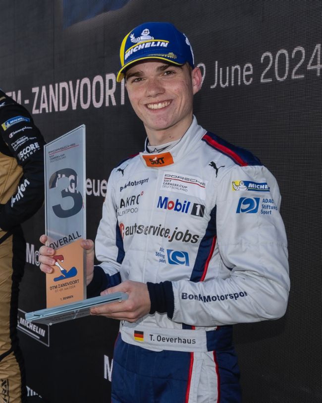 Theo Oeverhaus (D), Bonk Motorsport (#34), Porsche Sixt Carrera Cup, Zandvoort, Netherlands, 2024, Porsche AG