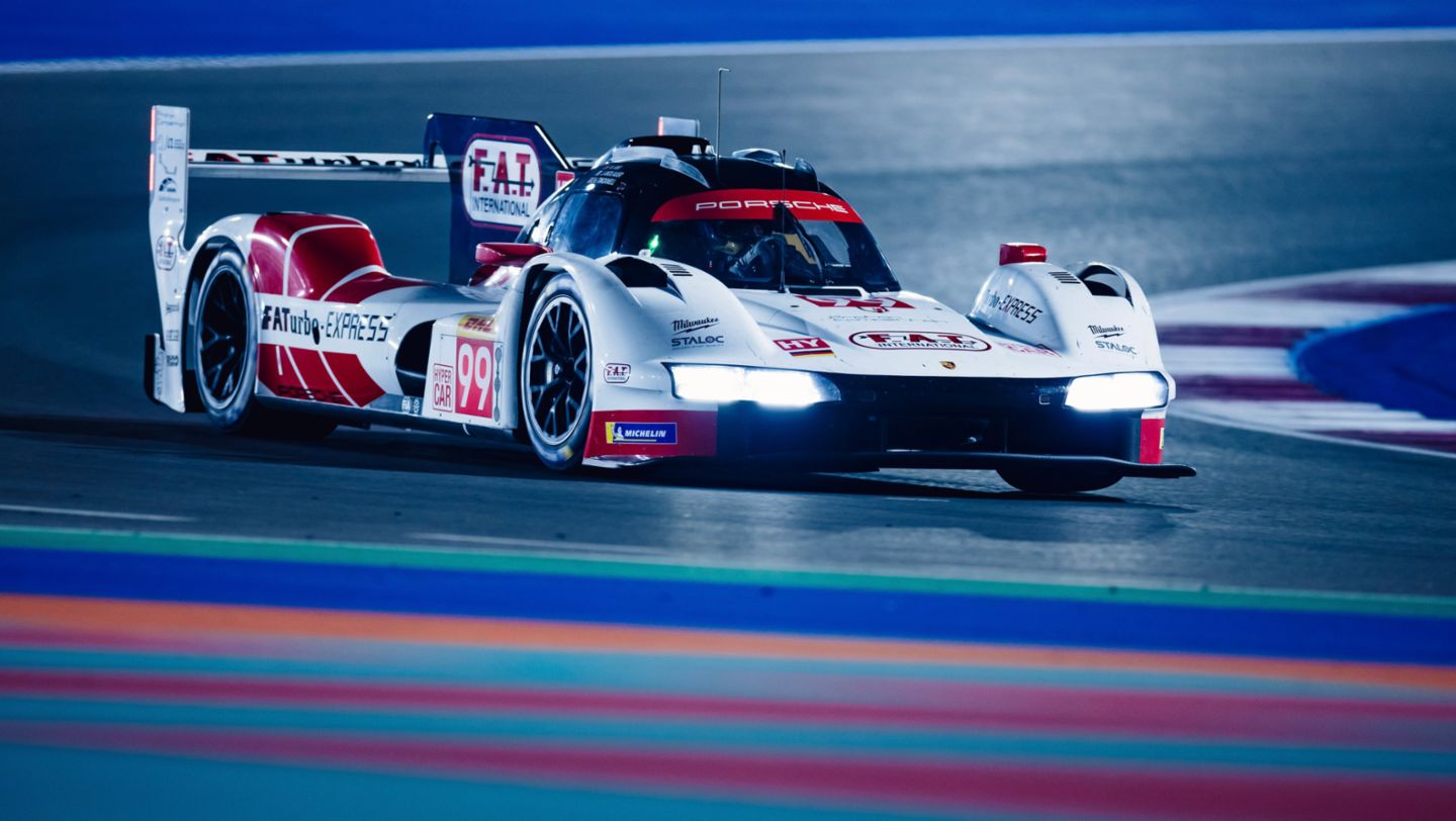 Porsche 963, Proton Competition (#99), Harry Tincknell (UK), Neel Jani (CH), Julien Andlauer (F), Qatar, 2024, Porsche AG