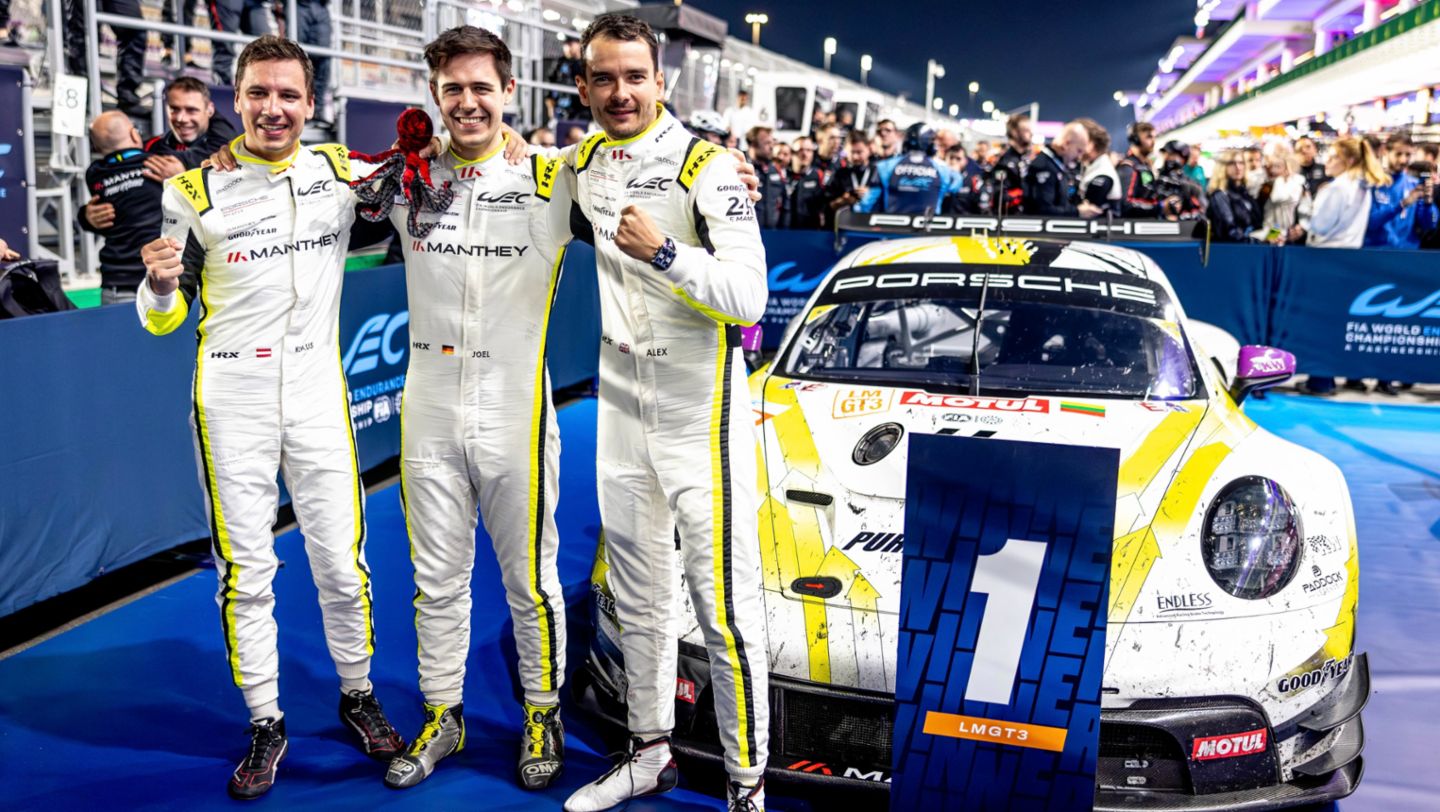 Porsche 911 GT3 R, Manthey EMA (#91), Yasser Shahin (AUS), Morris Schuring (NL), Richard Lietz (A), Qatar, 2024, Porsche AG
