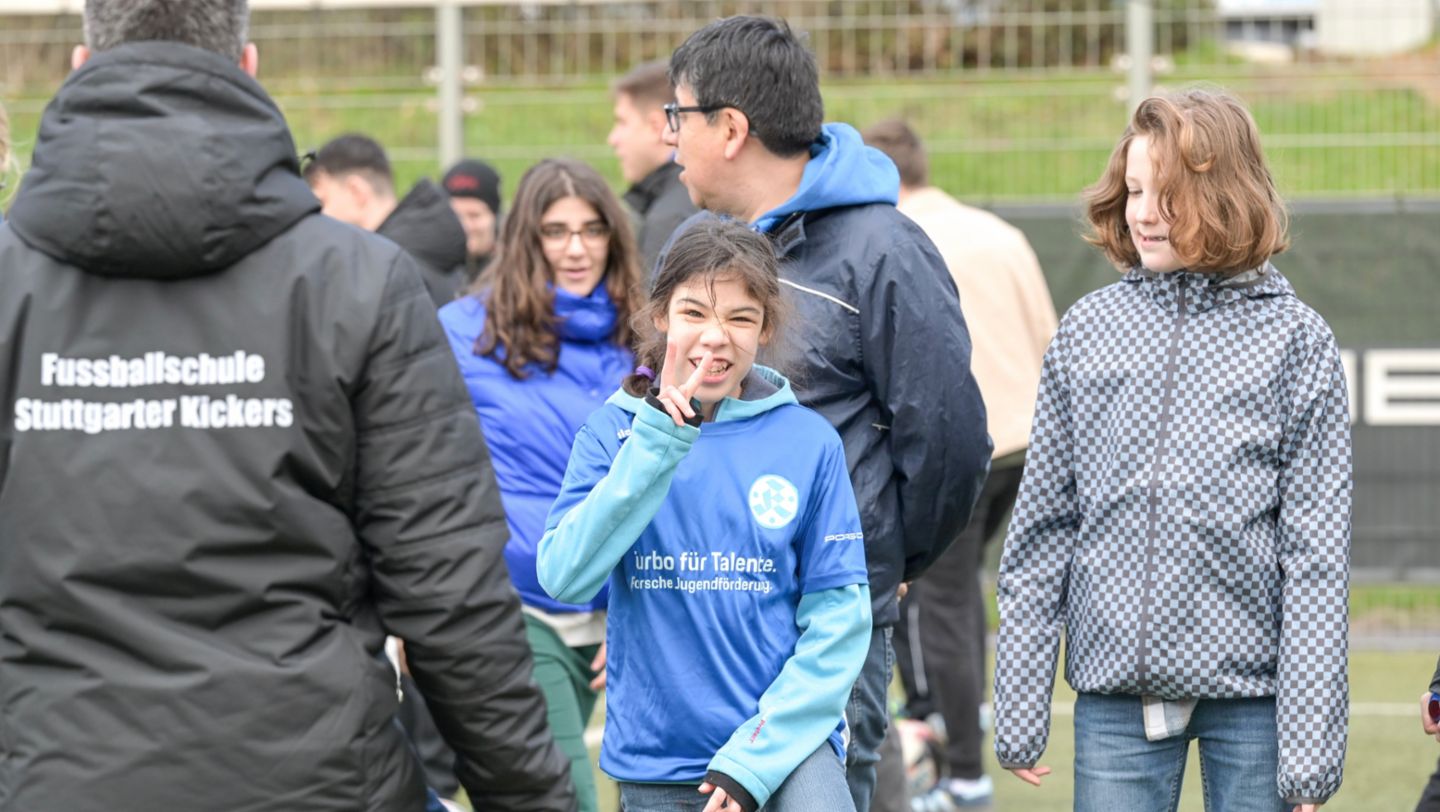Turbo für Talente, Kids Day bei den Stuttgarter Kickers, 2024, Porsche AG