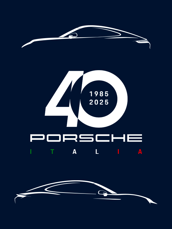 Logo 40 anni Porsche Italia